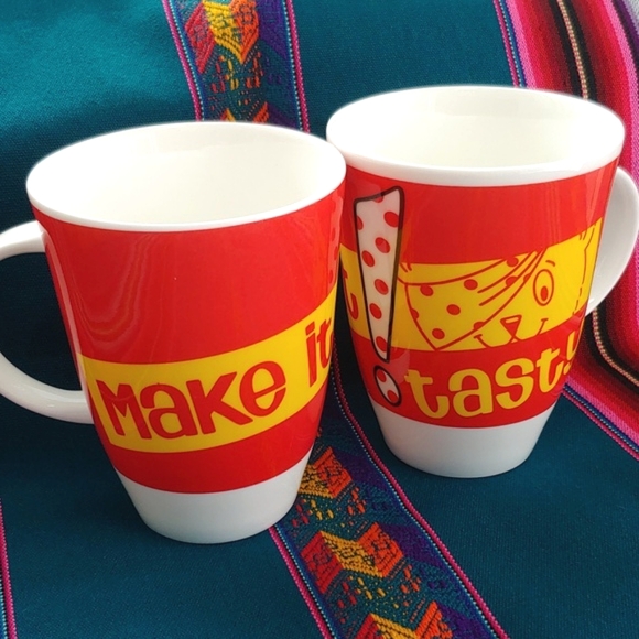 Roy Kirkham Set of Two Collectible 2006 Make It Tasty Fine Bone China Mugs - Picture 10 of 16